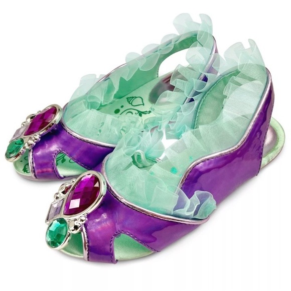 Disney Other - Disney Ariel Shoes The Little Mermaid Purple and Green Gem Shoes NWT size 11/12